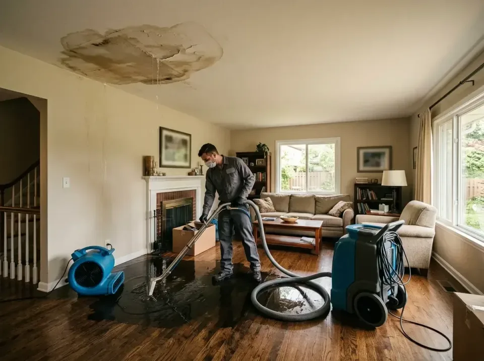 attic-pipe-burst-ceiling-drip-008 — frequently asked questions, Water Damage Restoration & Carpet Care in Channahon, IL